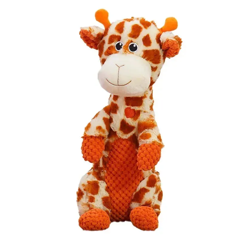 Animal Shapes Squeaky Plush Toys – for Medium & Large Dogs