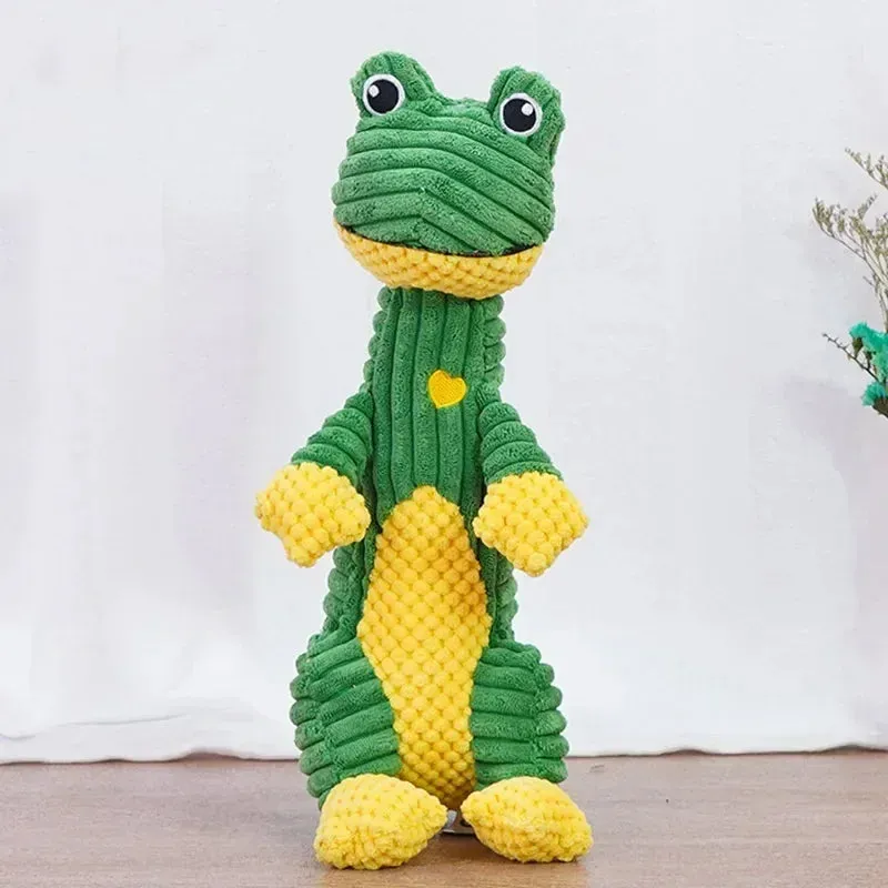 Animal Shapes Squeaky Plush Toys – for Medium & Large Dogs