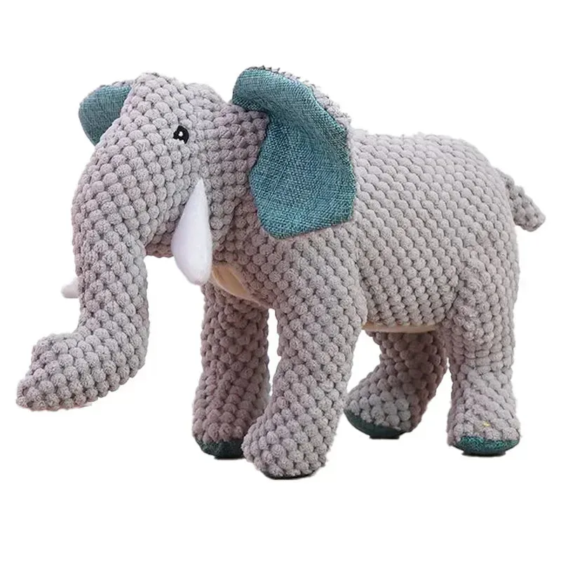 Animal Shapes Squeaky Plush Toys – for Medium & Large Dogs
