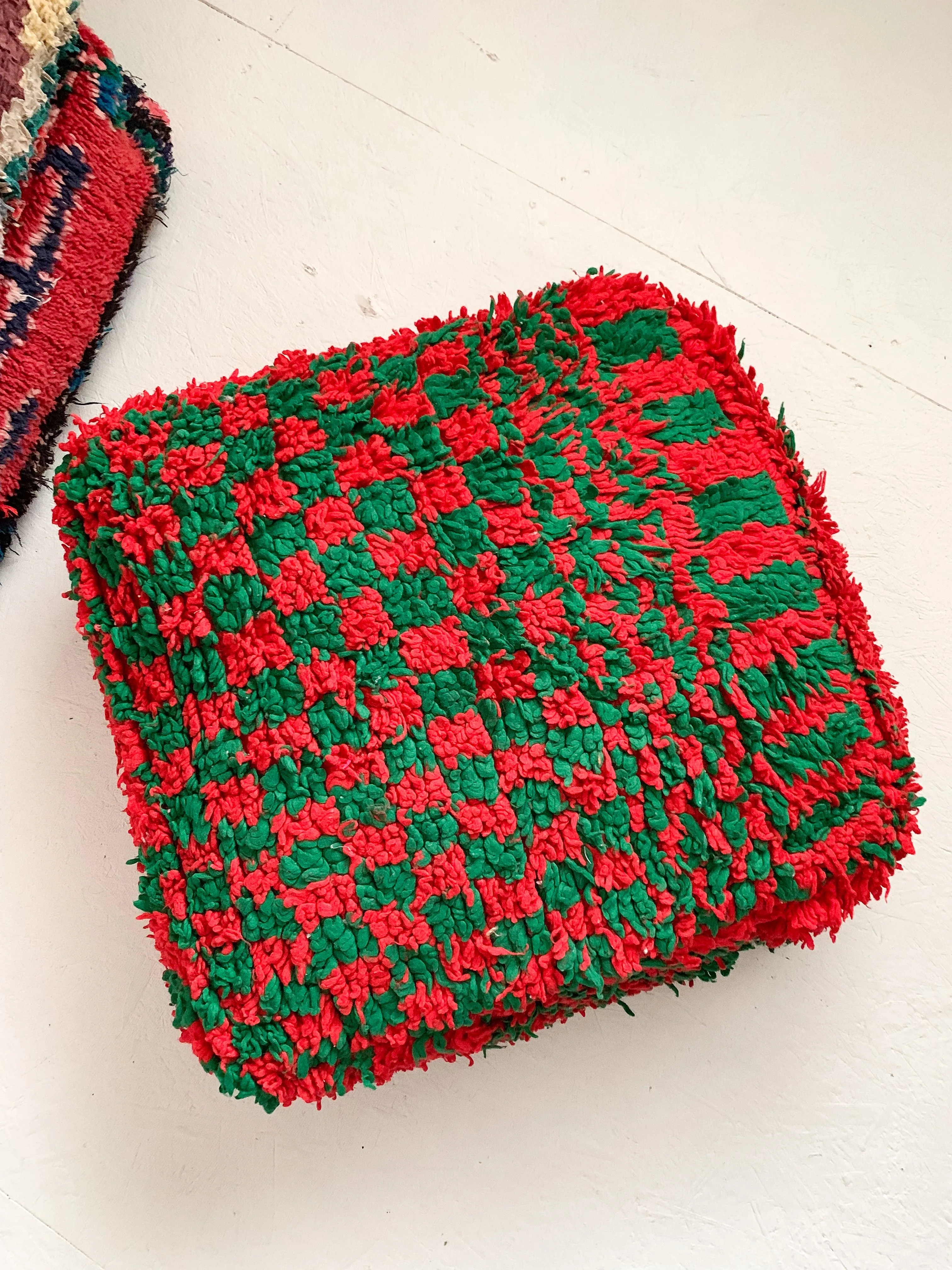 Aseel - Moroccan Rug Floor Pouf / Pet Bed