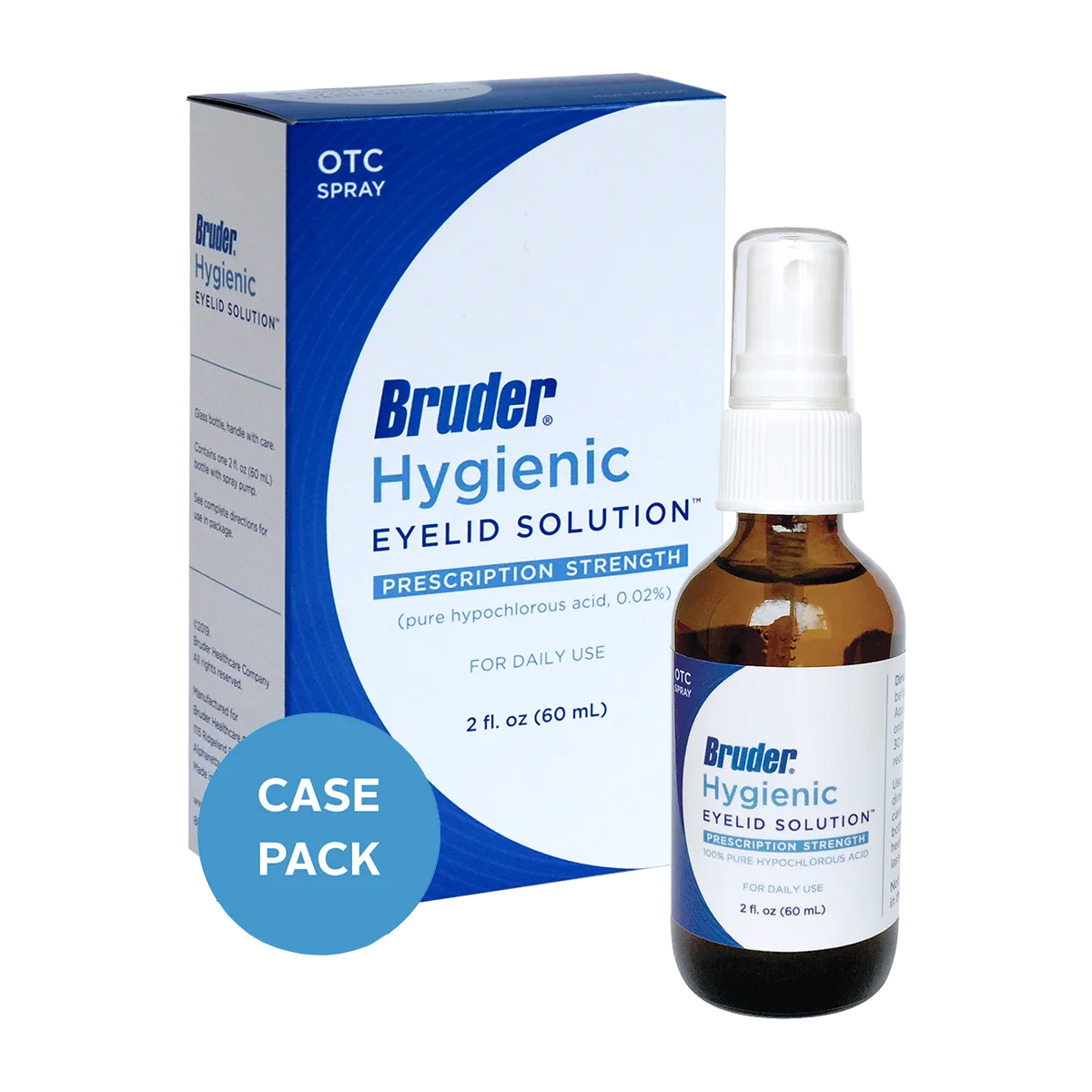 BRUDER® Hygienic Eyelid Solution - 2 fl. oz./60mL (Case of 12)