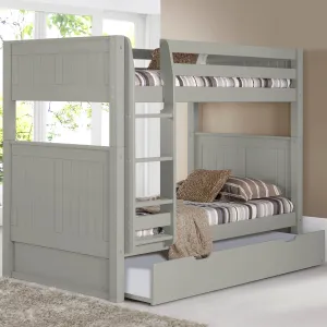 Camaflexi Twin over Twin Bunk Bed - Panel Headboard - 2 Color Options