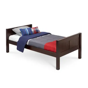 Camaflexi Twin Size Platform Bed - Panel Headboard - 2 Color Options