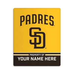 Custom San Diego Padres "Property of" Door Sign - 8"x10"