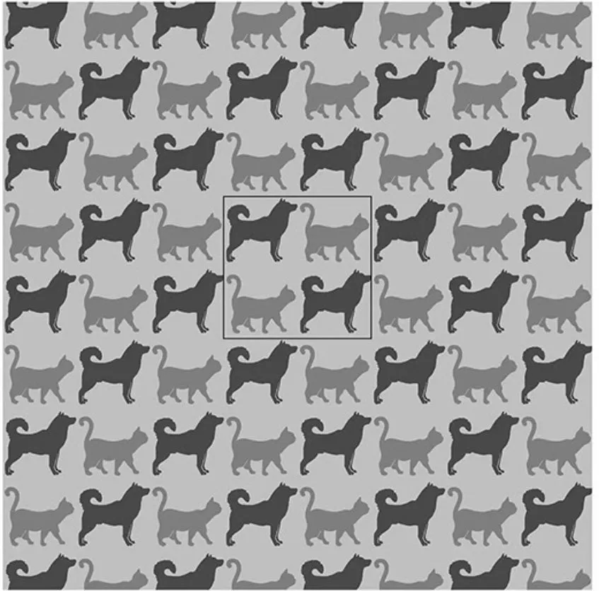 Dog Bed Cozy Cuddler--Dog and Cat print