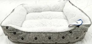 Dog Bed Cozy Cuddler--Paws