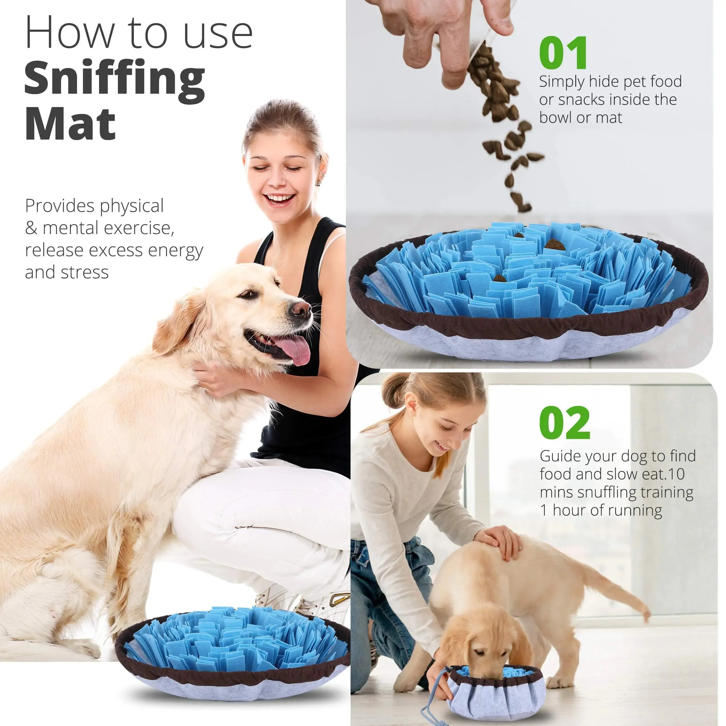 Dog Mental Puzzle Interactive Toys- Stress Relief