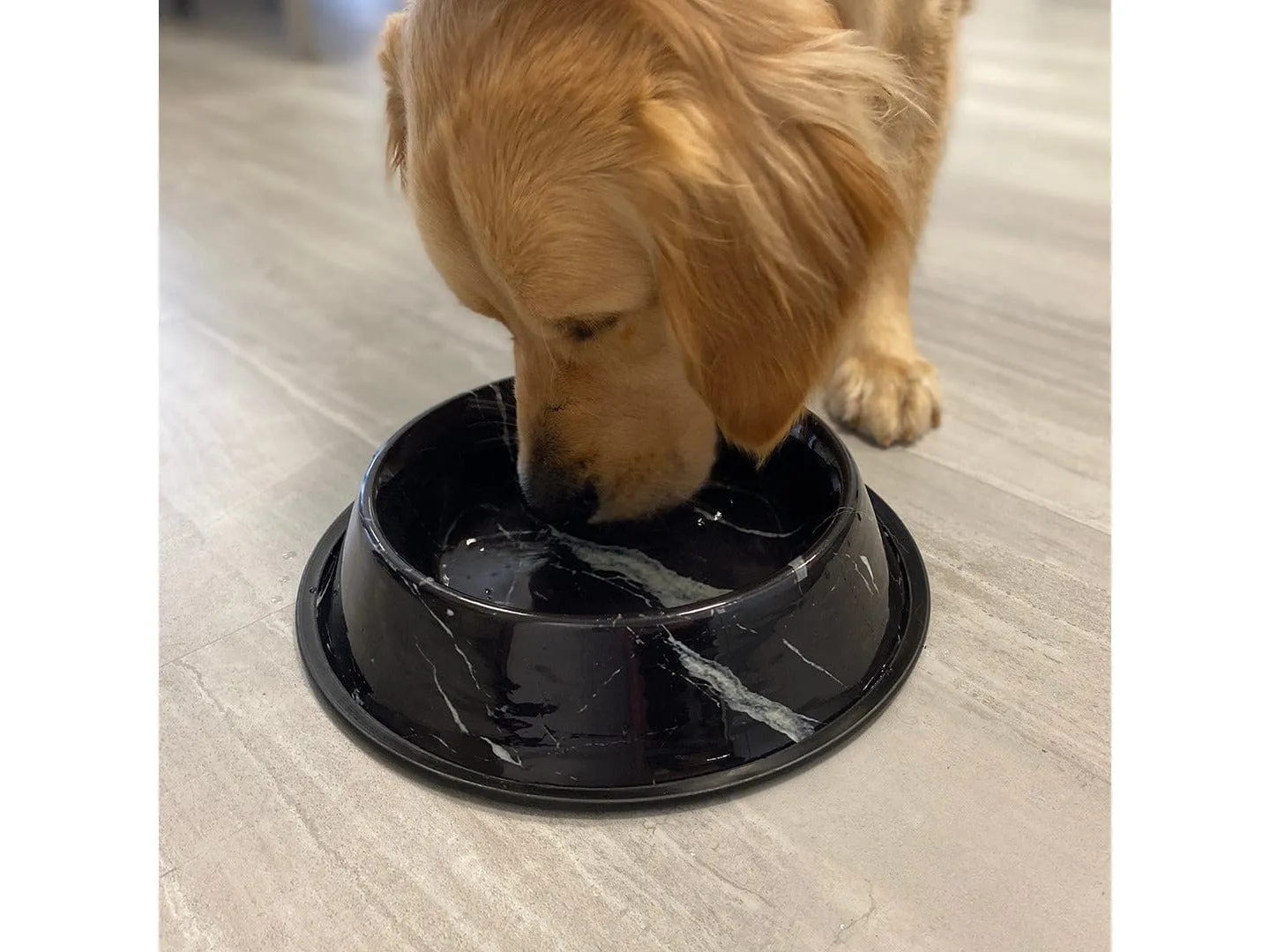 Feeding Bowl Deco Fix Marble Look