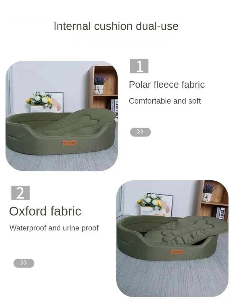 Fluffy Dog Cushions & Pet Bed Sofa – Comfortable Bedding for Large & Small Dogs and Cats