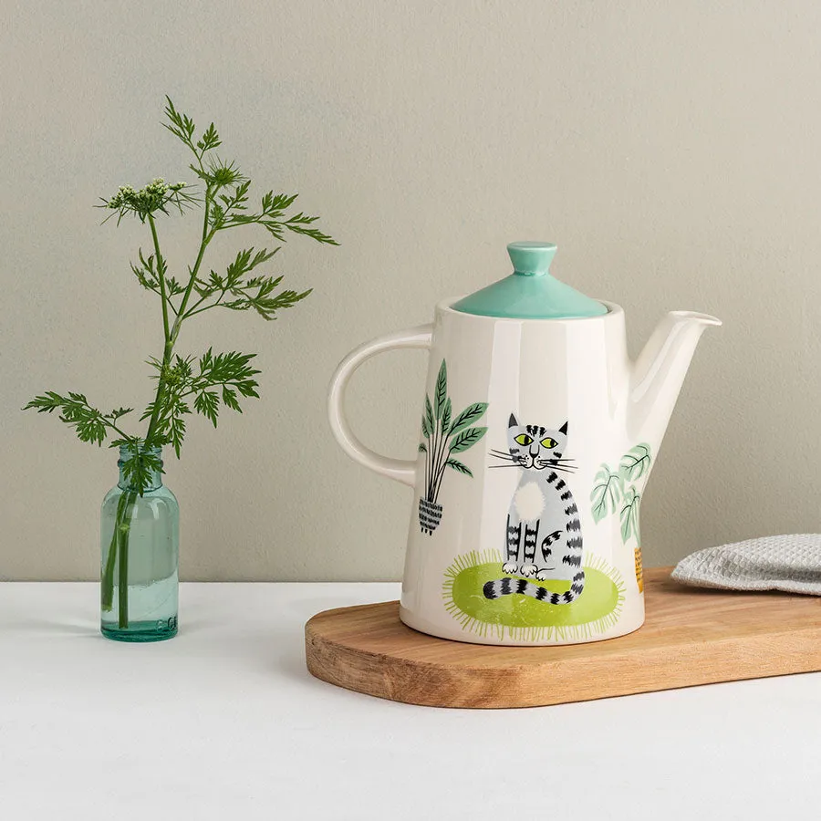 Handmade Ceramic Cat Teapot x 1