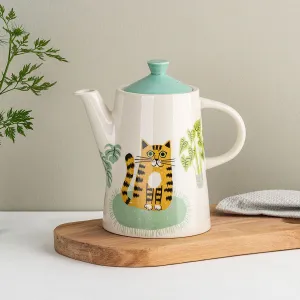 Handmade Ceramic Cat Teapot x 1