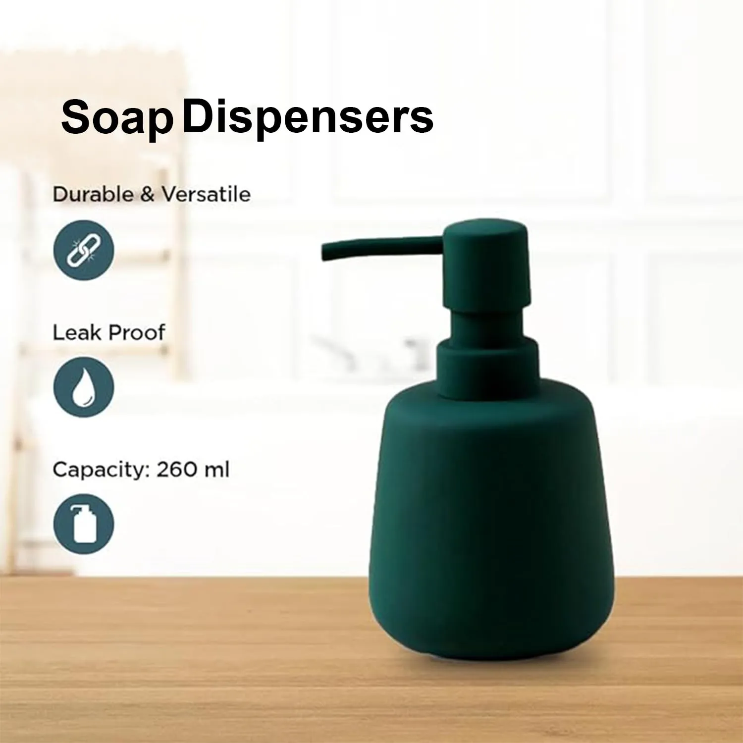 Homestic Liquid Soap Dispenser | Handwash Soap Dispenser | Soap Dispenser for Wash Basin | Shampoo Dispenser Bottle | Bathroom Dispenser Bottle | JY00159PK | 260 ml | Pink