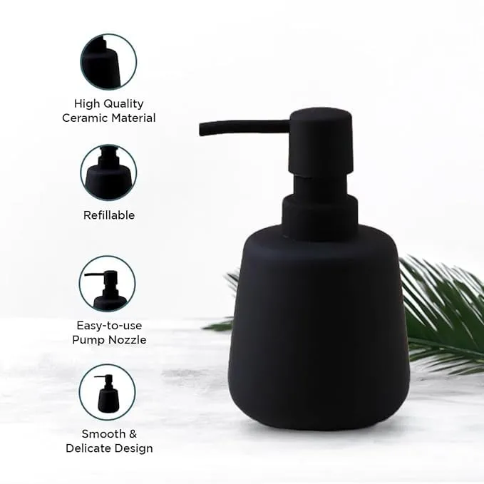 Homestic Liquid Soap Dispenser | Handwash Soap Dispenser | Soap Dispenser for Wash Basin | Shampoo Dispenser Bottle | Bathroom Dispenser Bottle | JY00159PK | 260 ml | Pink
