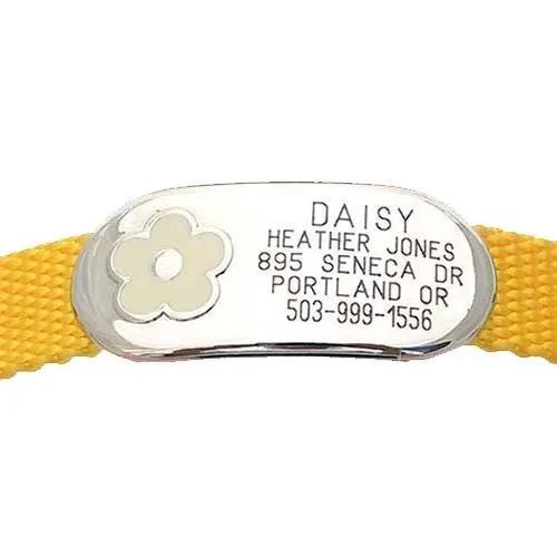 Jewelry Collar Tag - Flower