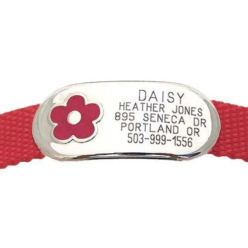 Jewelry Collar Tag - Flower
