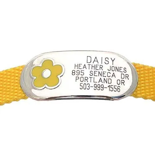 Jewelry Collar Tag - Flower