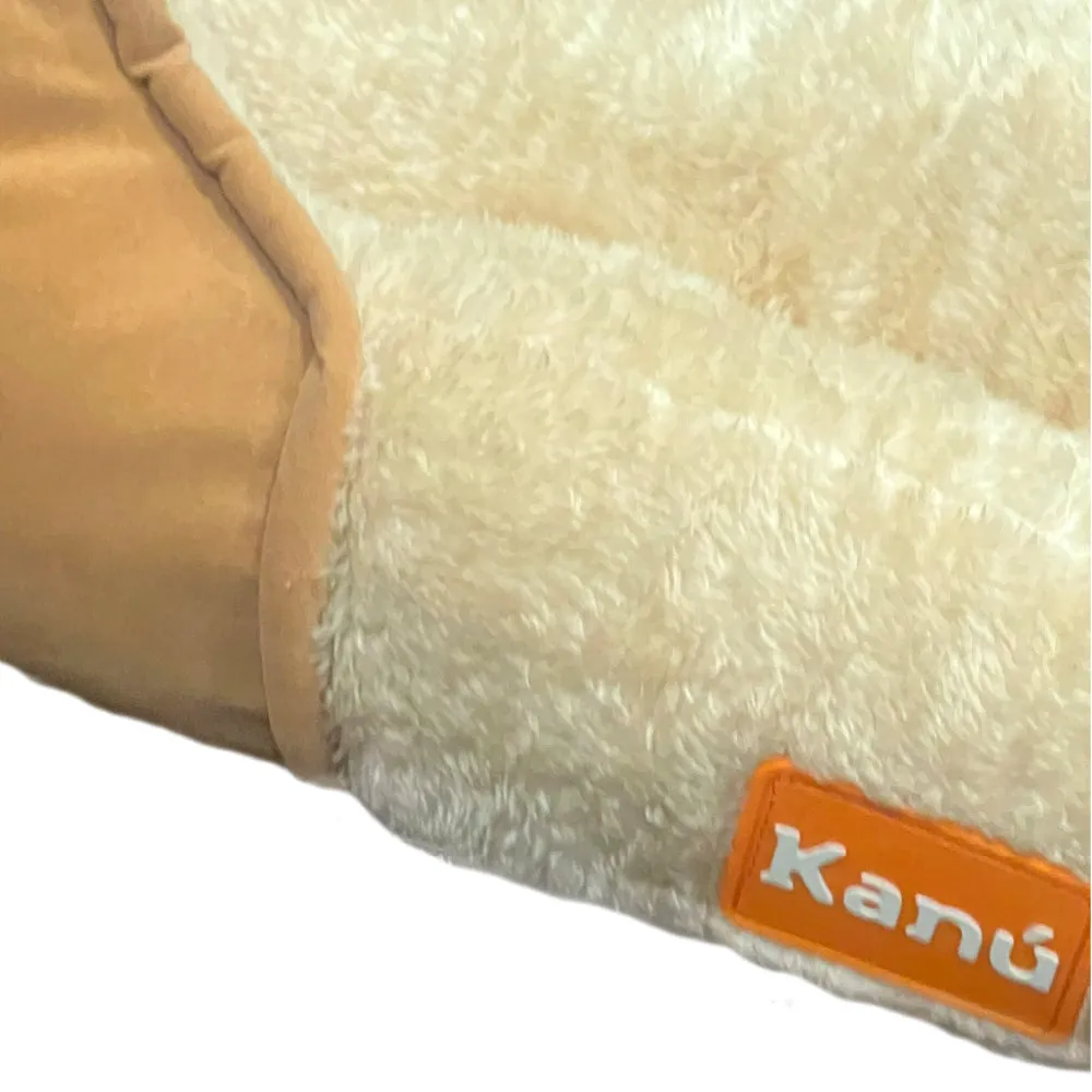 Kanu Pet Rectangular Beige & Brown Dog Bed