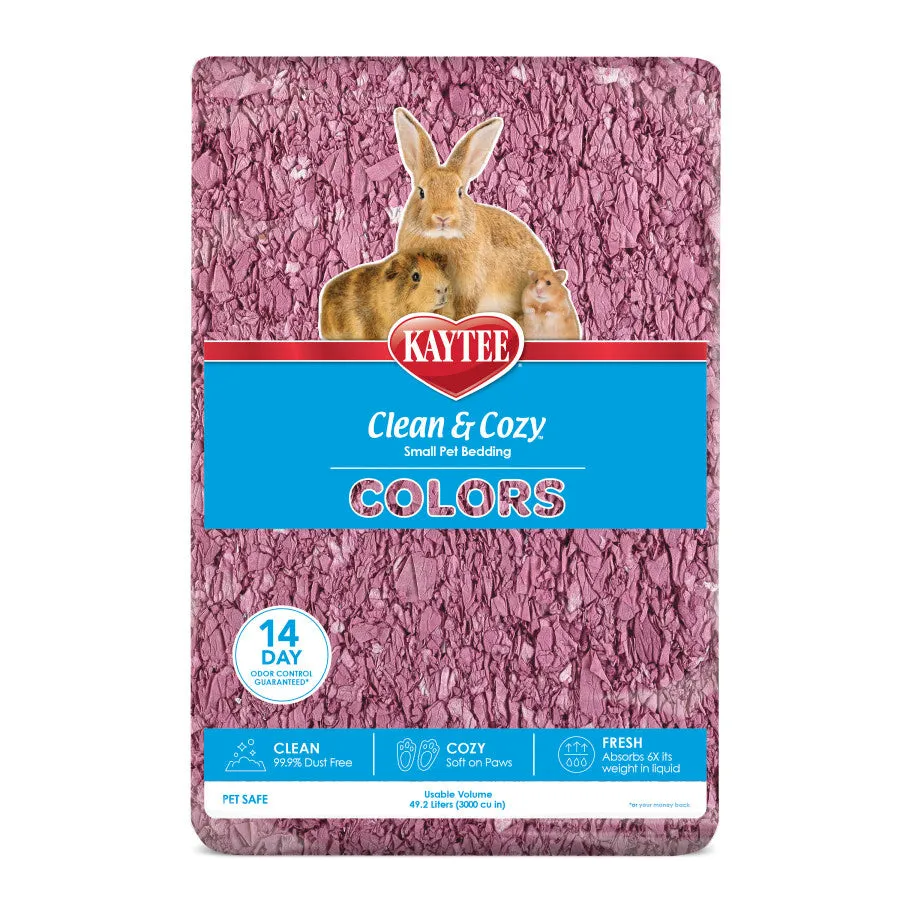 Kaytee Clean & Cozy Colors Bedding Plum, 1ea/49.2 l