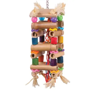 Kazoo Bird Tower Toy With Sisal and Beads