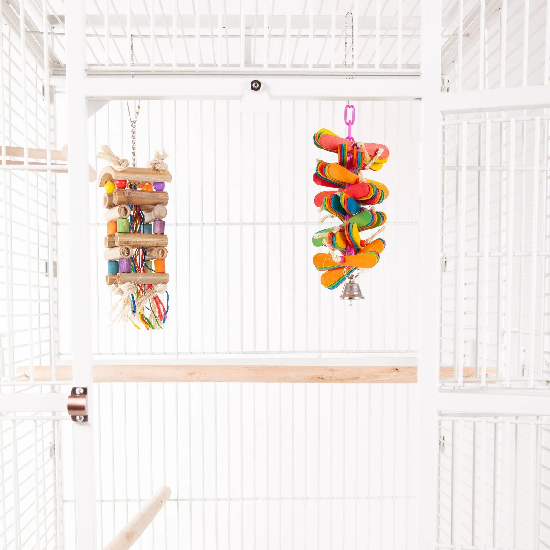 Kazoo Bird Tower Toy With Sisal and Beads