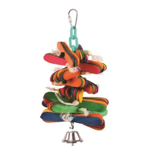 Kazoo Bird Toy With Pop Sticks & Bell