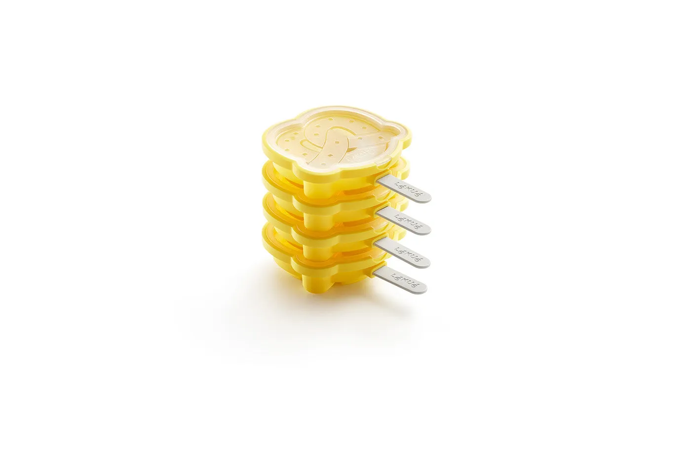 Lekue Pretzel & Donut Shapes Ice Cream Pop Mold, Set of 4