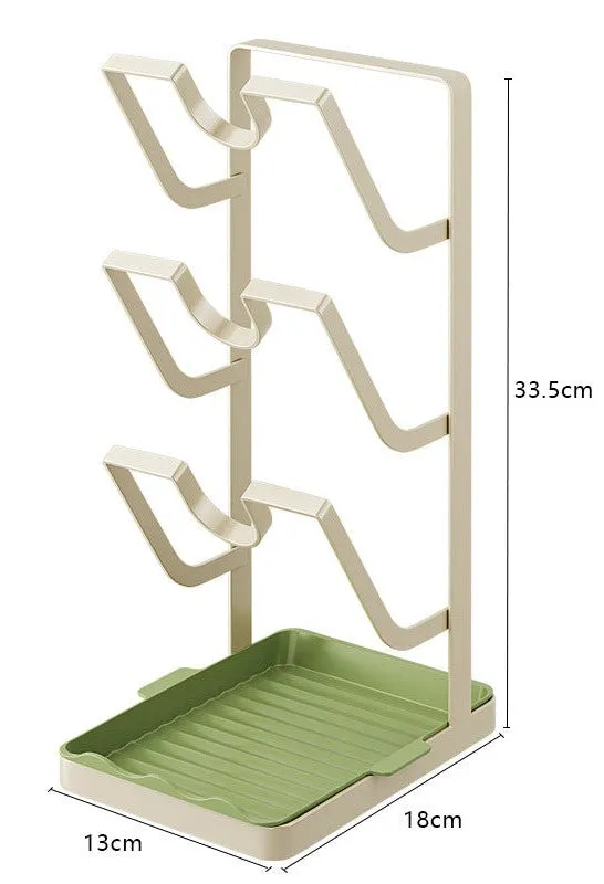 Light Luxury Kitchen Pot Cover Rack