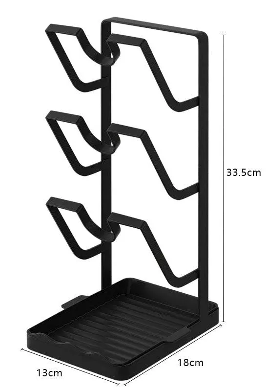 Light Luxury Kitchen Pot Cover Rack