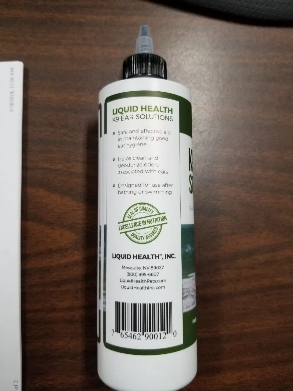 Liquid Health K9 Ear Solution - 12 Oz