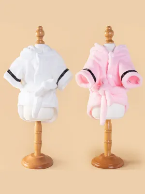 Luxury Cozy and Stylis Plush Soft Robe for Dogs