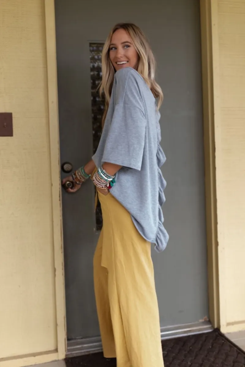 Must Have High Low Tee | Heather Gray