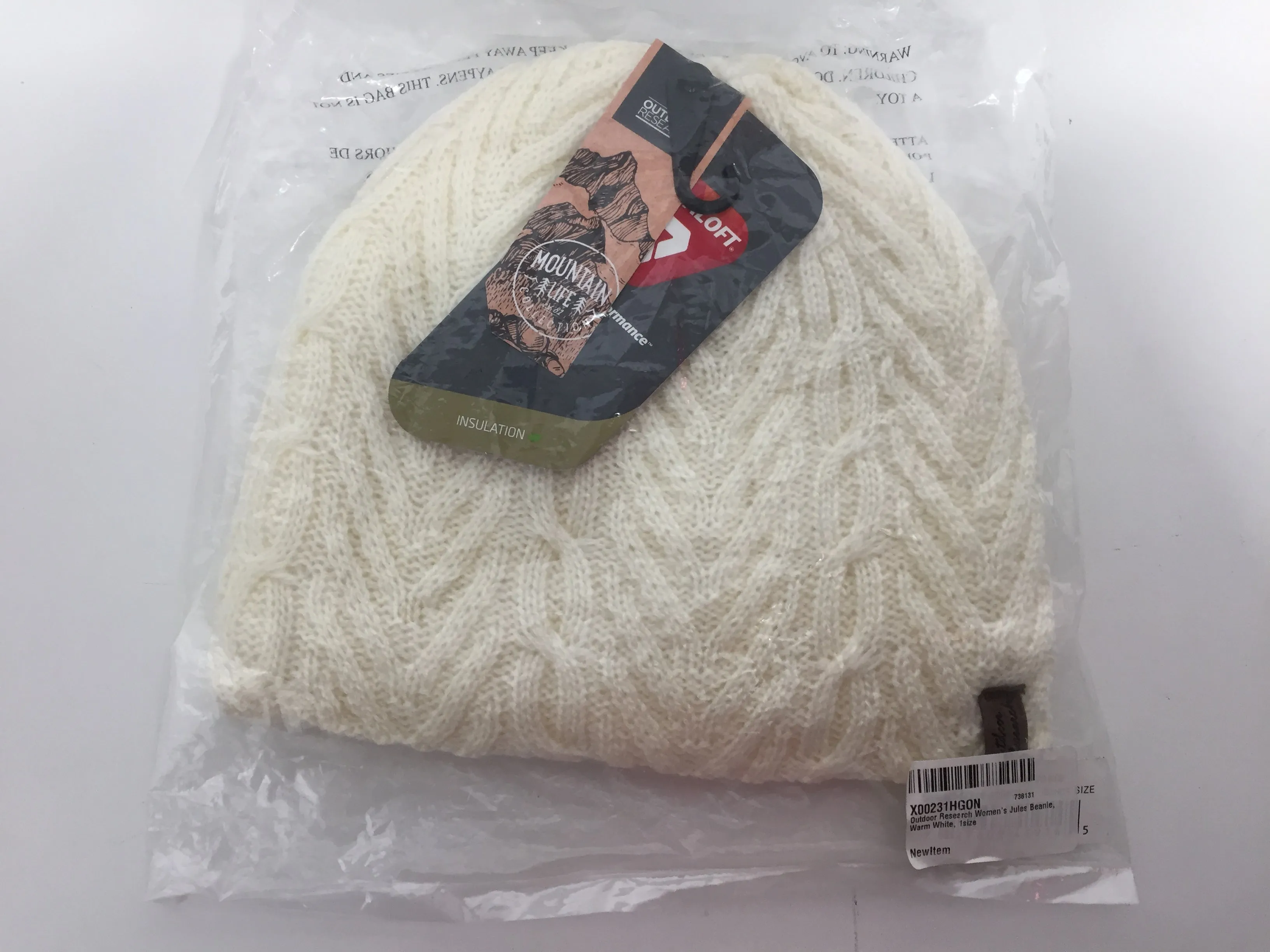 Outdoor Research Women's Jules Beanie, Warm White, 1size