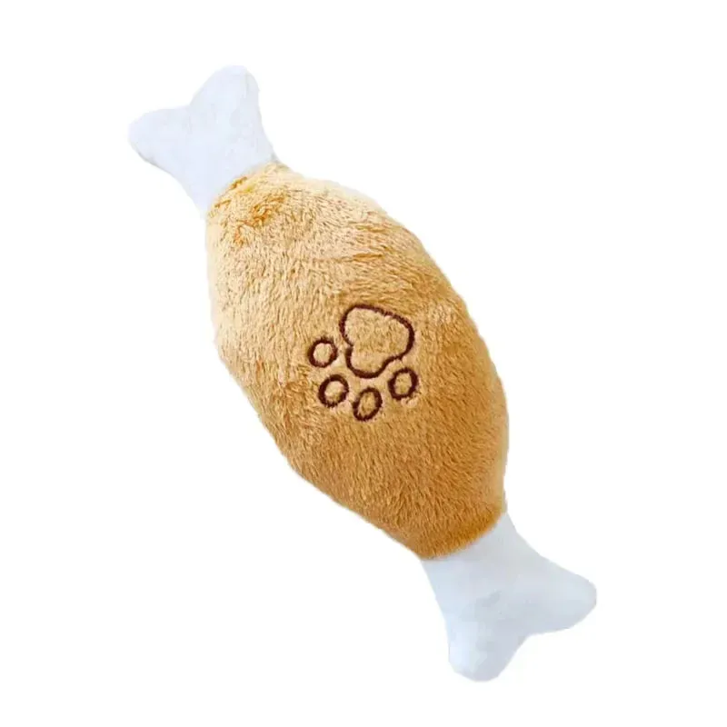 Plush Squeaky Bone Toy for Puppies – Durable & Fun for Dogs