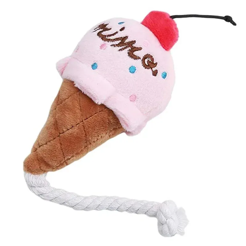 Plush Squeaky Bone Toy for Puppies – Durable & Fun for Dogs
