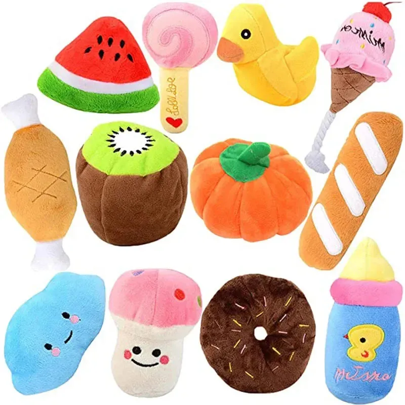 Plush Squeaky Bone Toy for Puppies – Durable & Fun for Dogs
