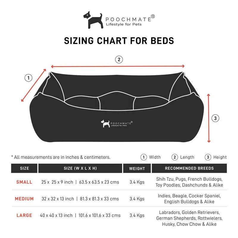 PoochMate Tic-Tac-Toe Bolster Bed - Pista Green