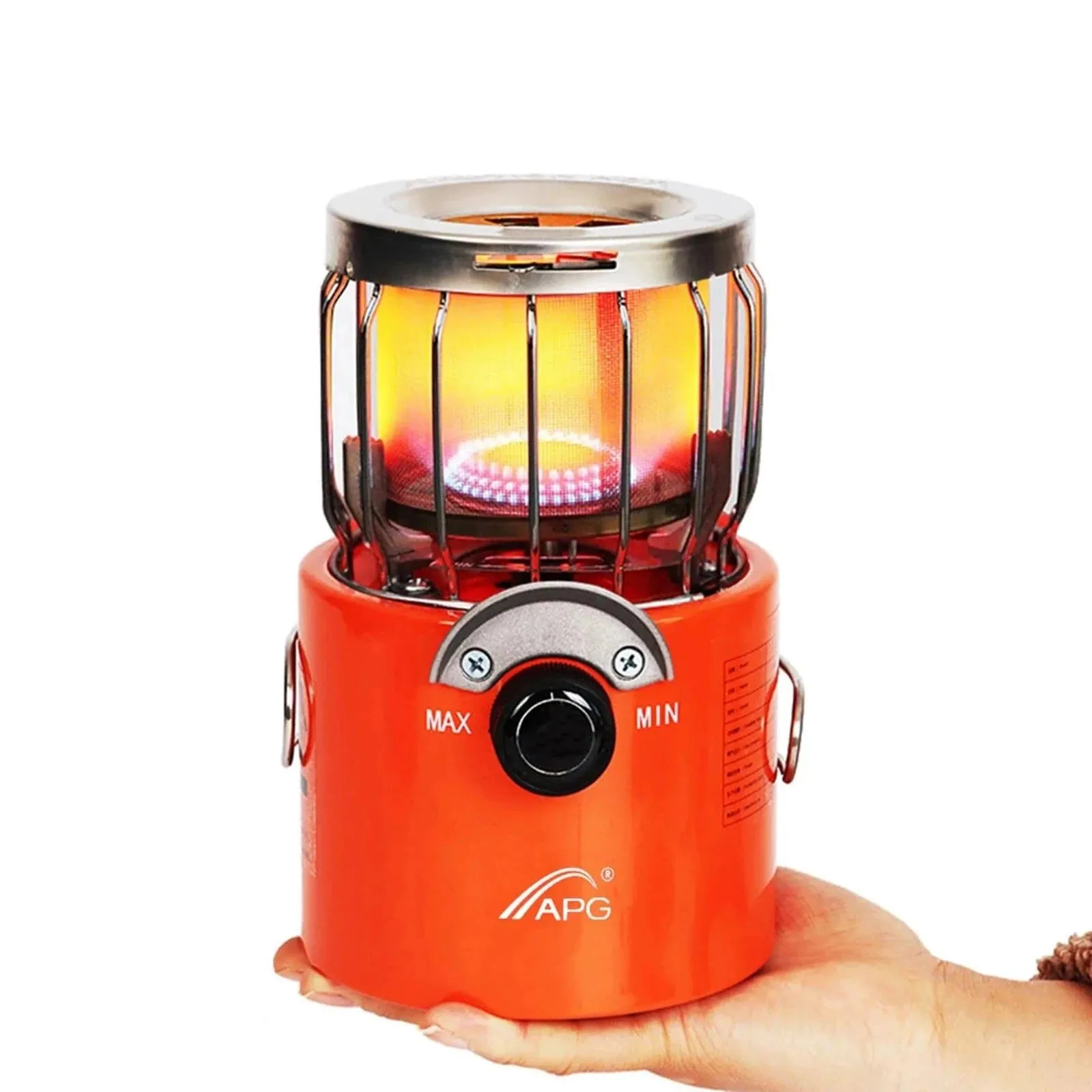 Portable 2000W Gas Heater Outdoor Camping Stove Heating Cooker Winter Heater Tent Stove for Ice Fishing Camping Hiking