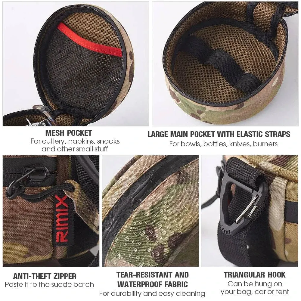 Portable Outdoor Sierra Bowl Cup Bag Tableware Storage Bags Small Lunch Box Food Containers for Picnic Camping Hiking Equipment