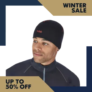 Rab Powerstretch Beanie - Black/Red Logo