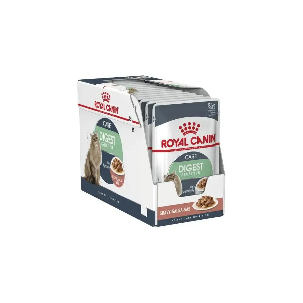 Royal Canin Feline Care Nutrition Digestive Sensitive Wet Cat Food 85g Pack of 12