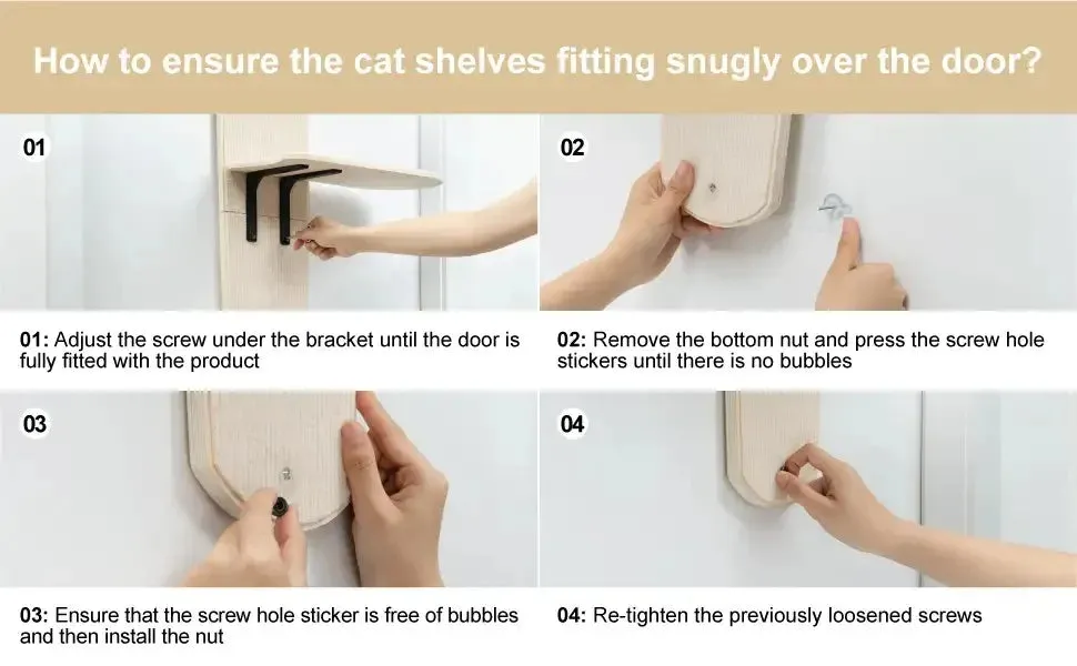 Space Saving Door Mount Cat Tree