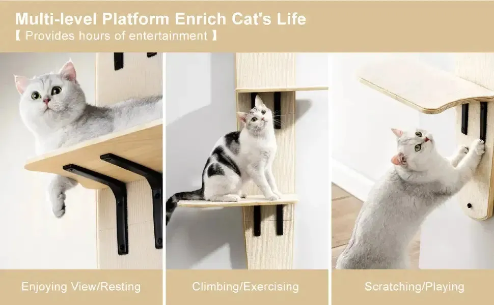 Space Saving Door Mount Cat Tree