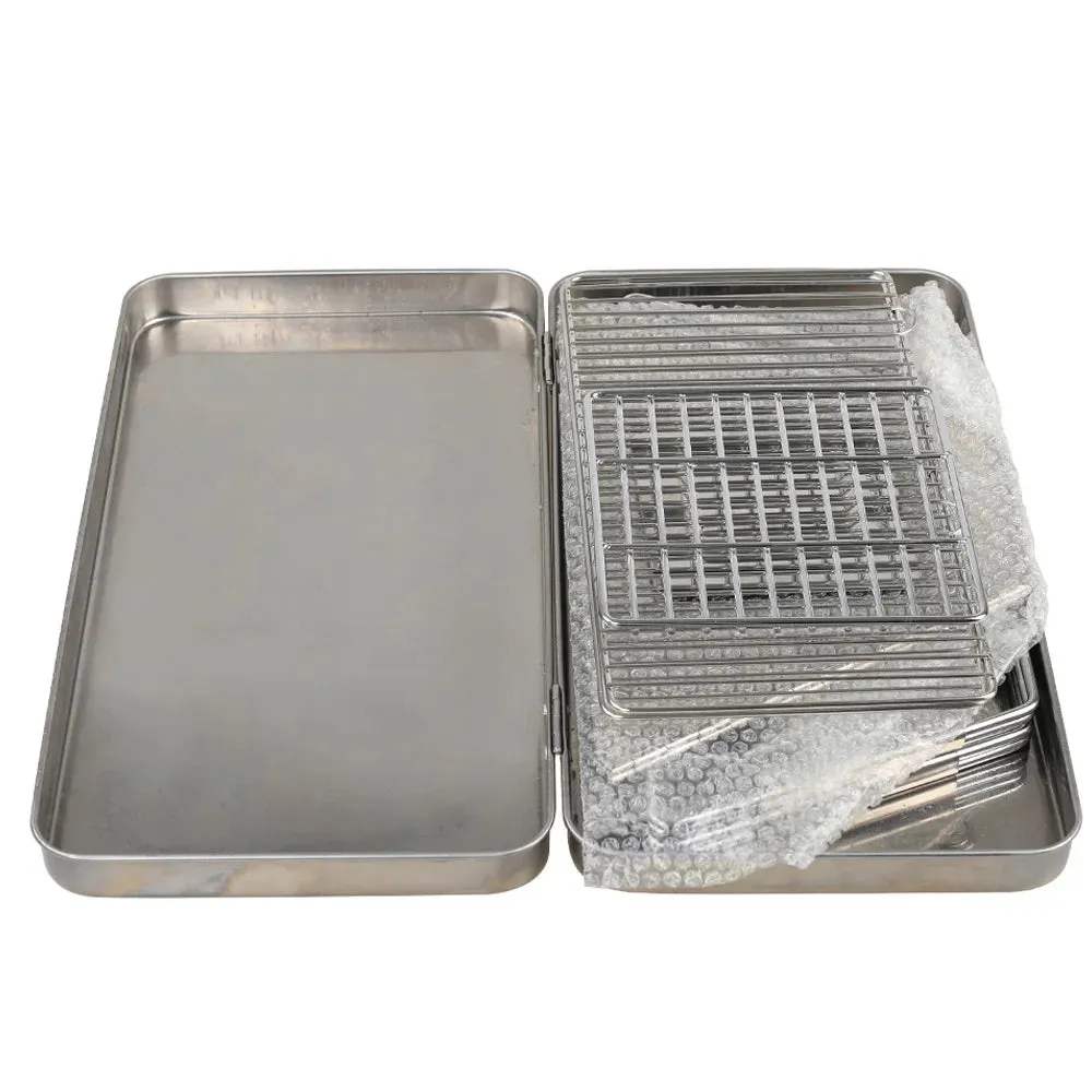 Stainless Steel Grate Barbecue Grill Folding Charcoal Grill for Outdoor Camping Backpacking Hiking Picnic