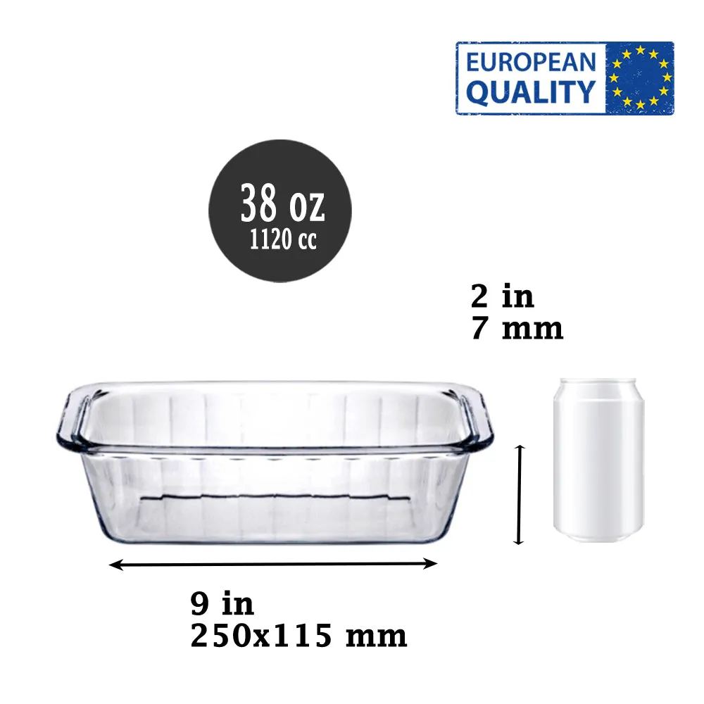 Stylish Glass Cake Mold, Baking Dish, Bakeware, 37.25 Oz