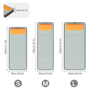 Ultralight Mattress One-piece Self-inflating Sleeping Pad Insulate Mat Inflatable Cushion for Camping Hiking Travel Equipment
