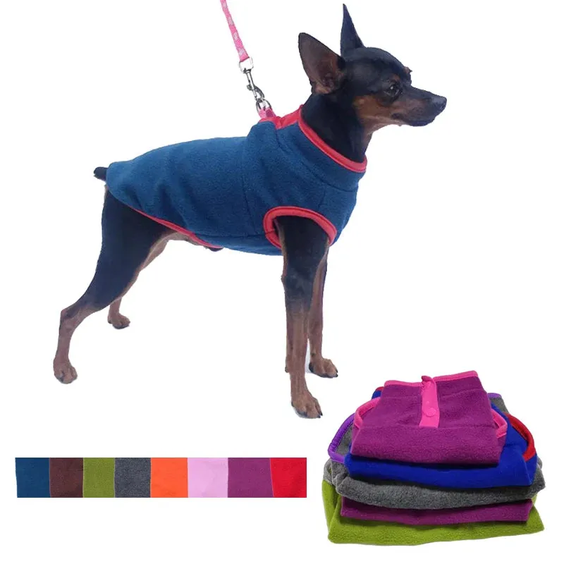 Warm Fleece Vest for Small Dogs - Suitable for Autumn, Winter, and Spring
