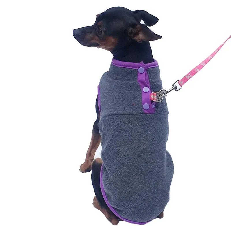 Warm Fleece Vest for Small Dogs - Suitable for Autumn, Winter, and Spring