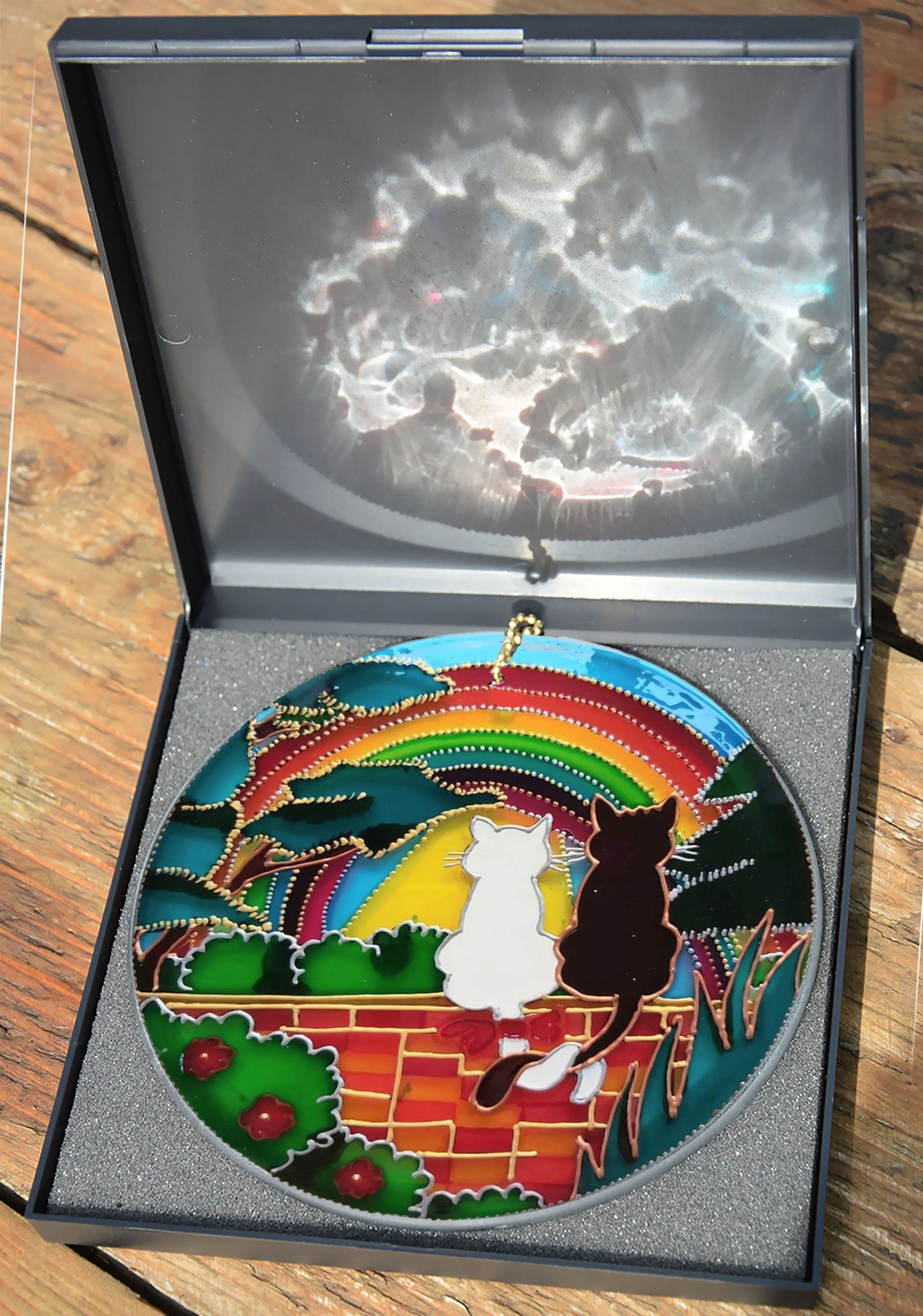 Woodland Cats Rainbow Suncatcher
