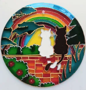 Woodland Cats Rainbow Suncatcher
