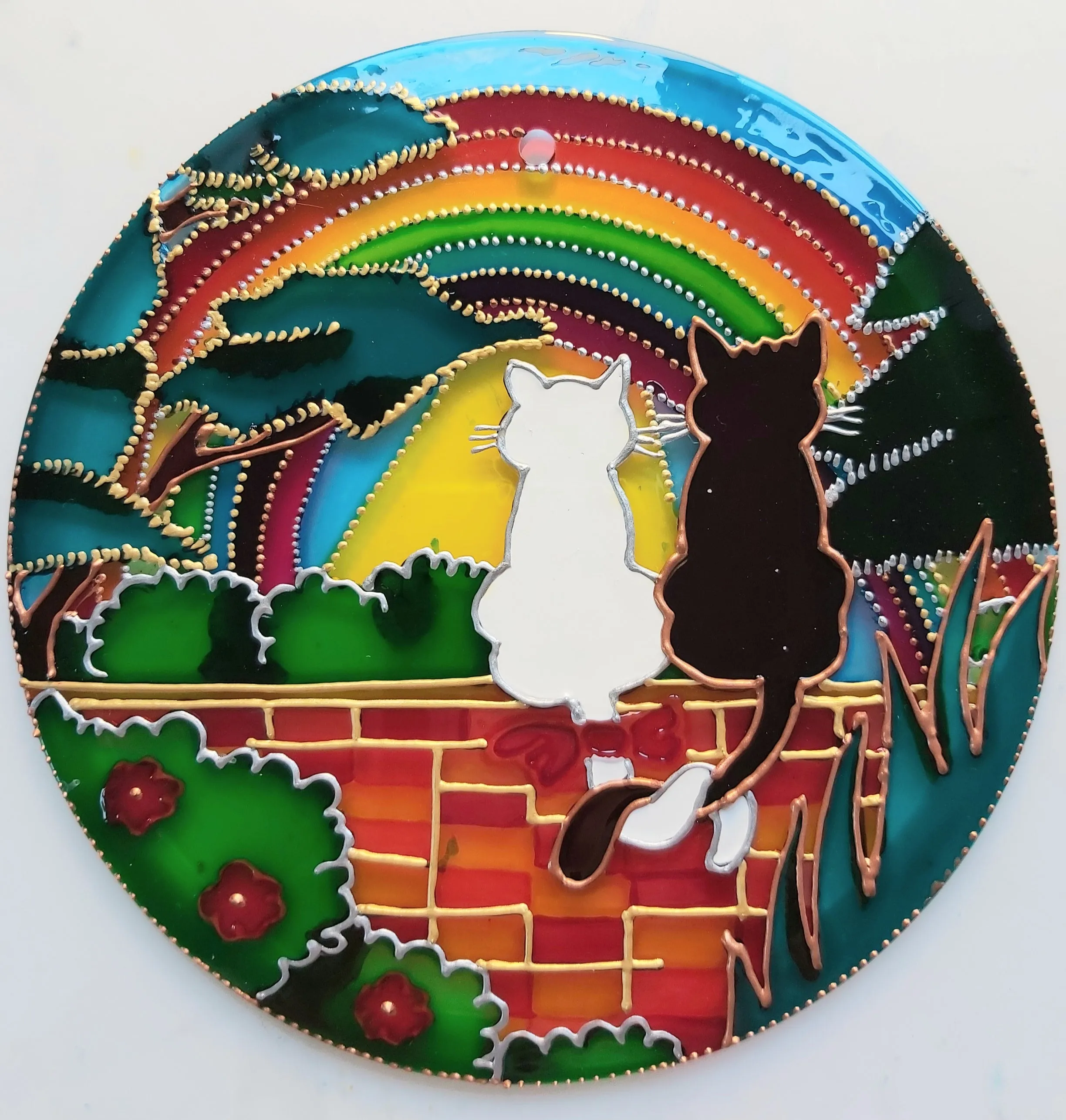 Woodland Cats Rainbow Suncatcher